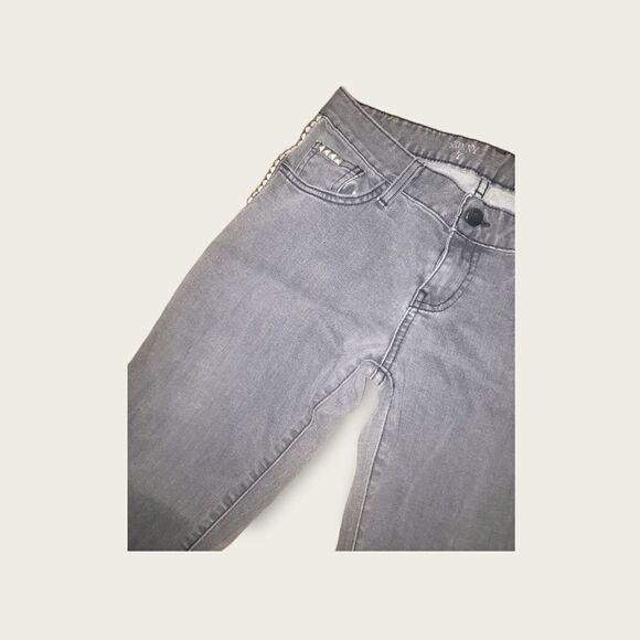 VANS Gray Pleated Skinny Jeans Size 7 - Picture 5 of 7